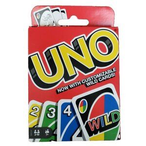 Uno Wild Cards Card Game Customizable Complete Instructions New Stocking Stuffer